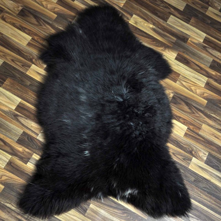 XXL ÖKO Schaffell Lammfell braun beige 120x80 Teppich Geschenk #8132