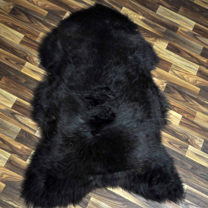 XL ÖKO Schaffell Lammfell braun grau 115x75 Teppich Geschenk #8133
