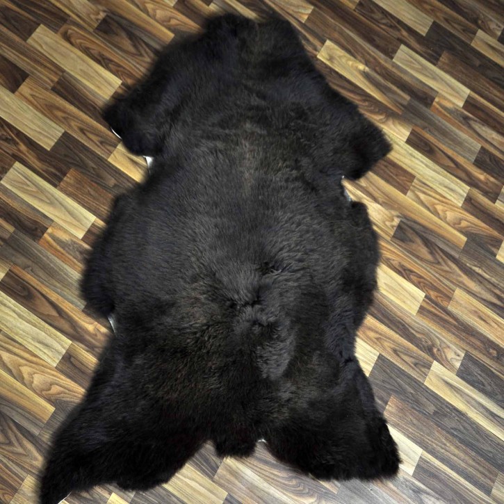 XXL ÖKO Schaffell Lammfell braun 125x80 Couch Auflage #8136