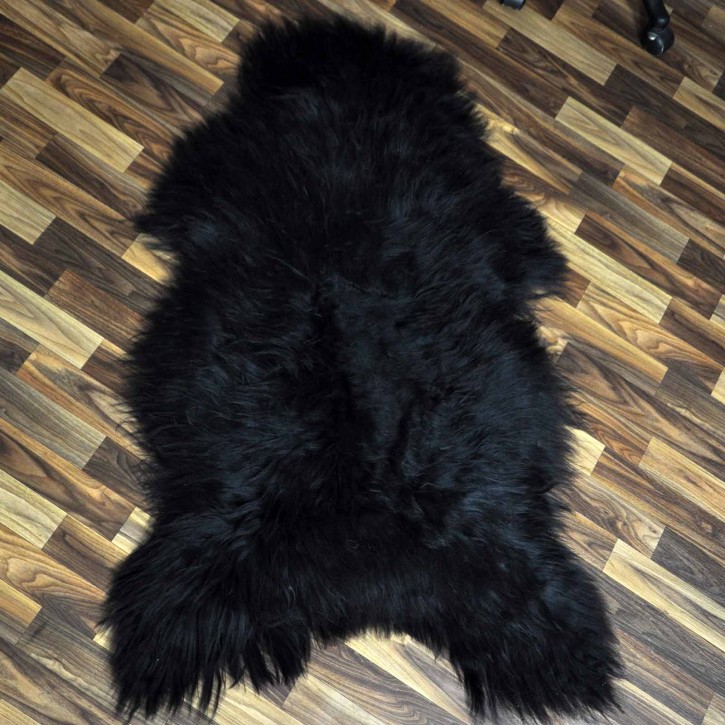 XXL ÖKO Island Schaffell schwarzbraun 125x80 Geschenk #8163