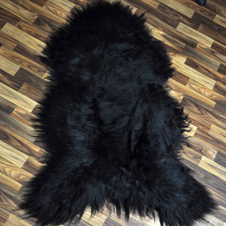 XXXL ÖKO Island Schaffell schwarzbraun 135x85 Geschenk #8181
