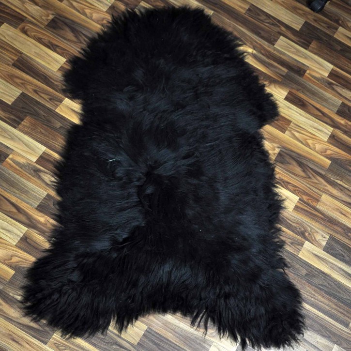 XXXL ÖKO Island Schaffell schwarzbraun 130x85 Geschenk #8183
