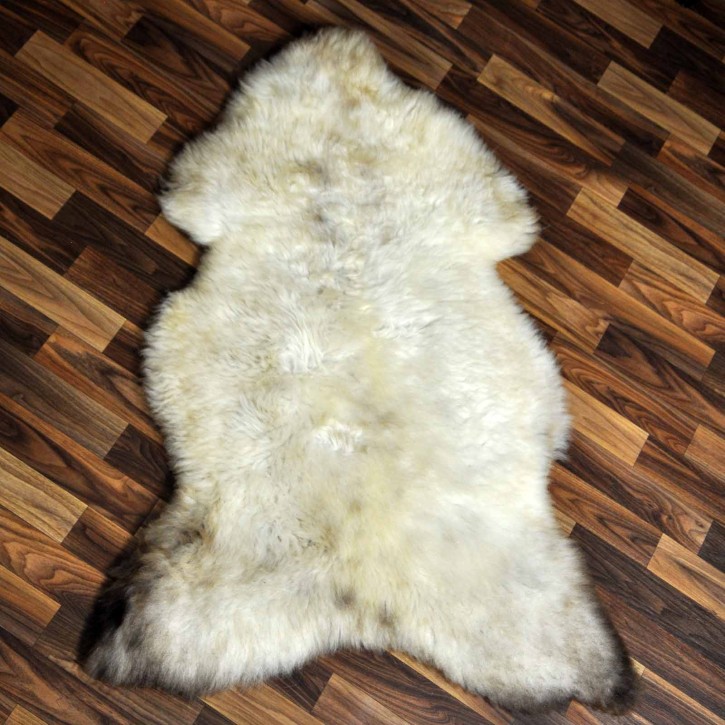 XL ÖKO Schaffell Lammfell beige braun 115x80 Teppich Geschenk #8201