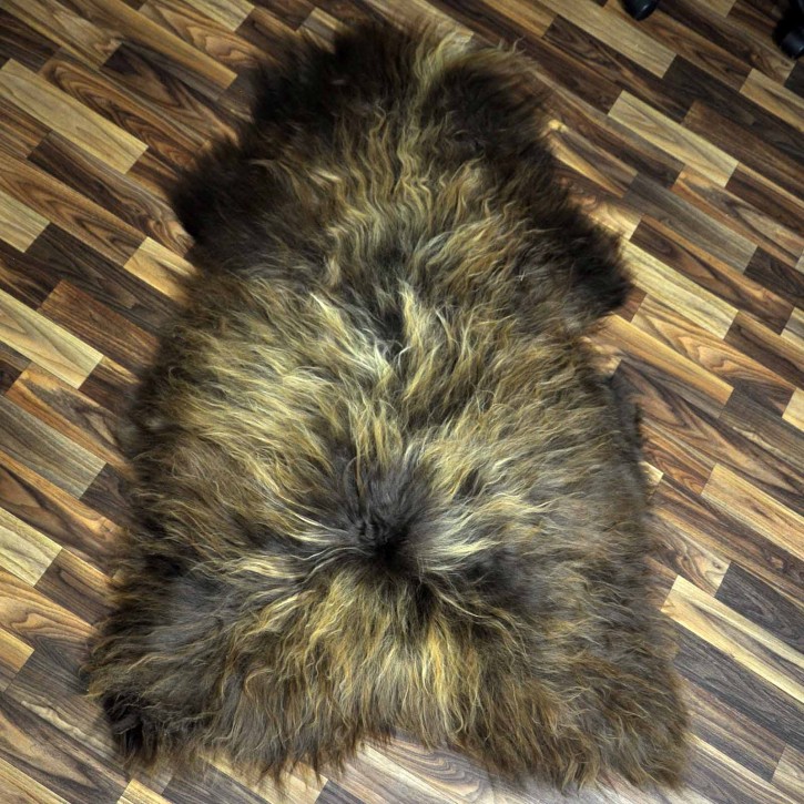 XXL ÖKO Island Schaffell Lammfell rost braun 125x80 #8240