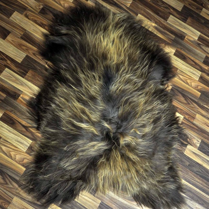 XXL ÖKO Island Schaffell Lammfell rost braun 120x85 #8241