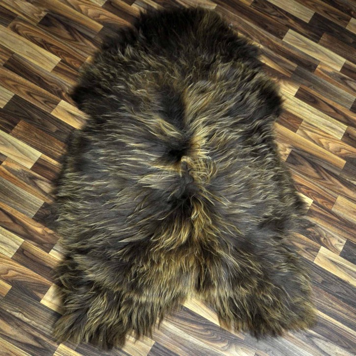 XXL ÖKO Island Schaffell Lammfell rost braun 120x75 #8243
