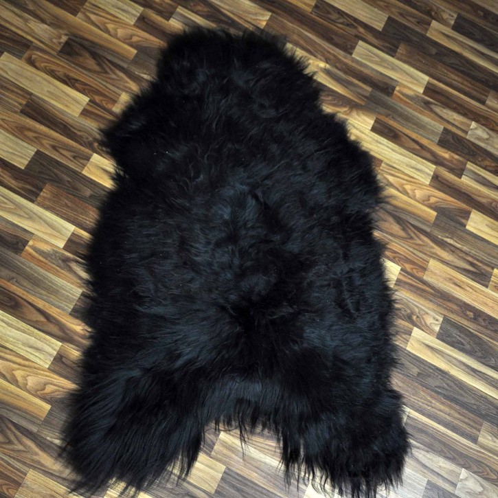XXL ÖKO Island Schaffell schwarzbraun 120x80 Geschenk #8309