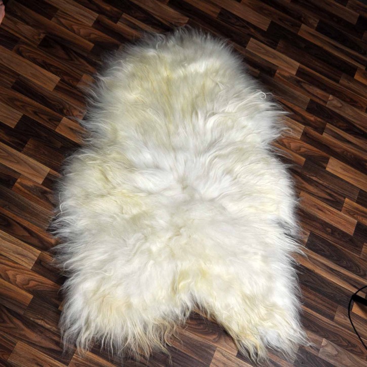 XXL ÖKO Island Schaffell Lammfell beige 125x80 #8332