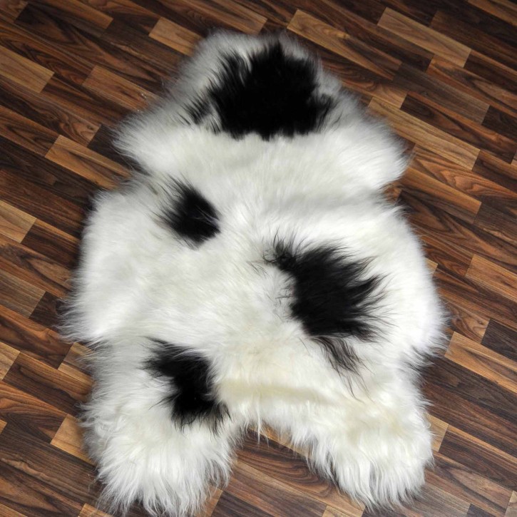 XL ÖKO Island Schaffell beige schwarzbraun 115x75 #8333