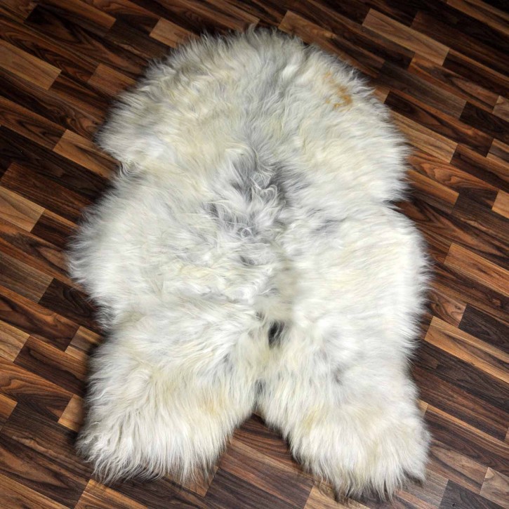 XL ÖKO Island Schaffell grau beige braun 110x75 #8345