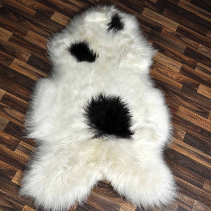 XXL ÖKO Island Schaffell beige schwarzbraun 125x75 #8369 XXL ÖKO Island Schaffell beige schwarzbraun 125x75 #8369
