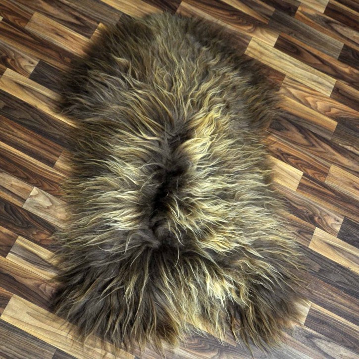 ÖKO Island Schaffell Lammfell rost braun 95x65 Krampus #8400