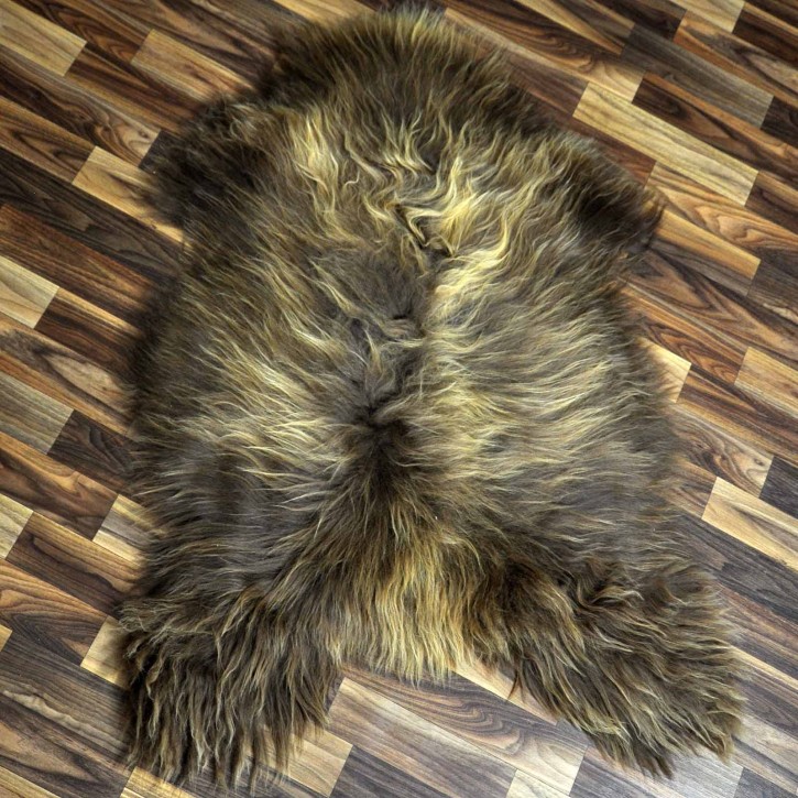 ÖKO Island Schaffell Lammfell rost braun 105x75 Krampus #8401