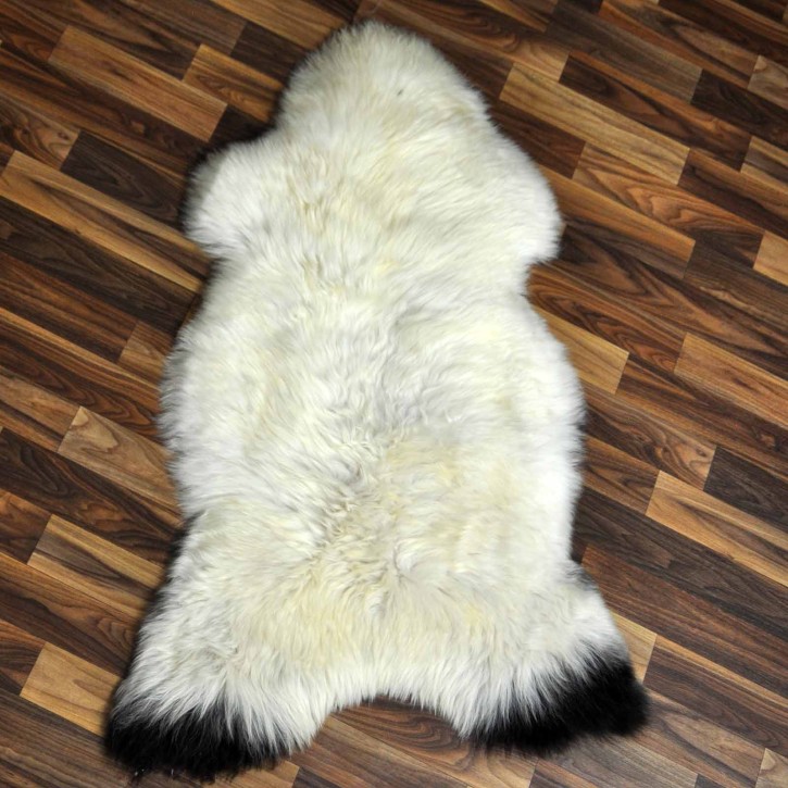 ÖKO Schaffell Lammfell beige braun 105x70 Kamin Fell #8428