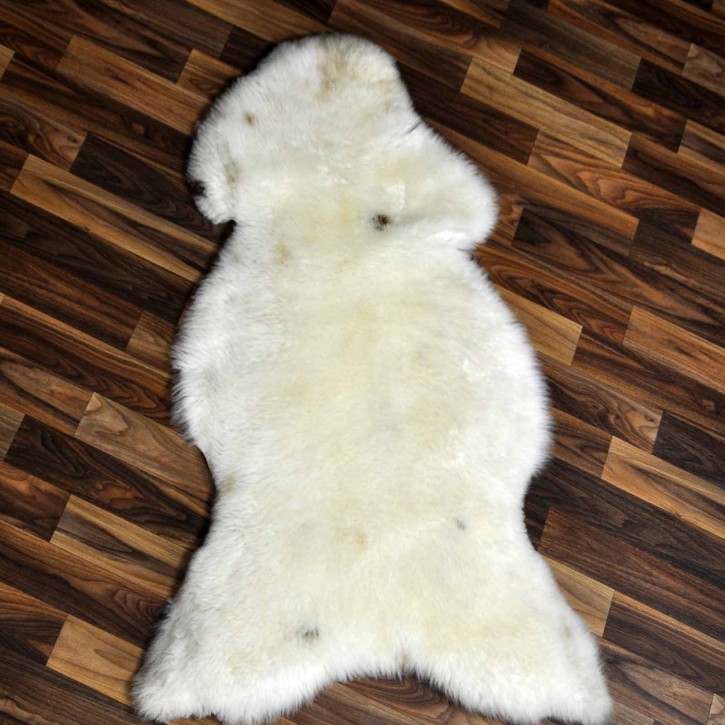 ÖKO Schaffell Lammfell beige braun 100x60 Hundebett #8441