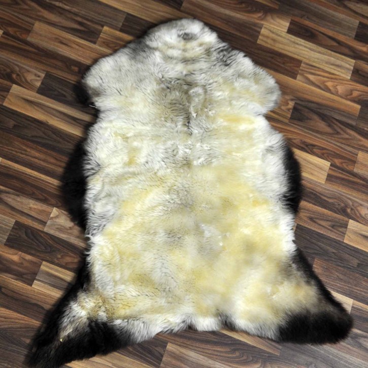 ÖKO Schaffell Lammfell beige braun 100x75 Kamin Fell #8447