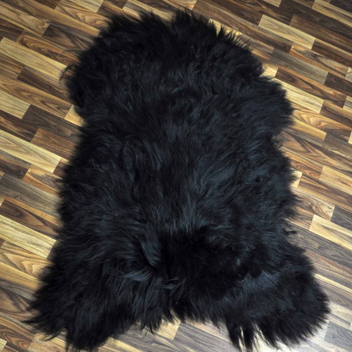 XXXL ÖKO Island Schaffell schwarzbraun 130x85 Geschenk #8479