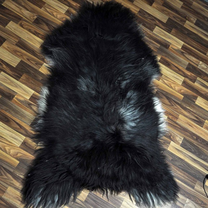 XXXL ÖKO Island Schaffell Lammfell braun grau beige 140x80 #8525