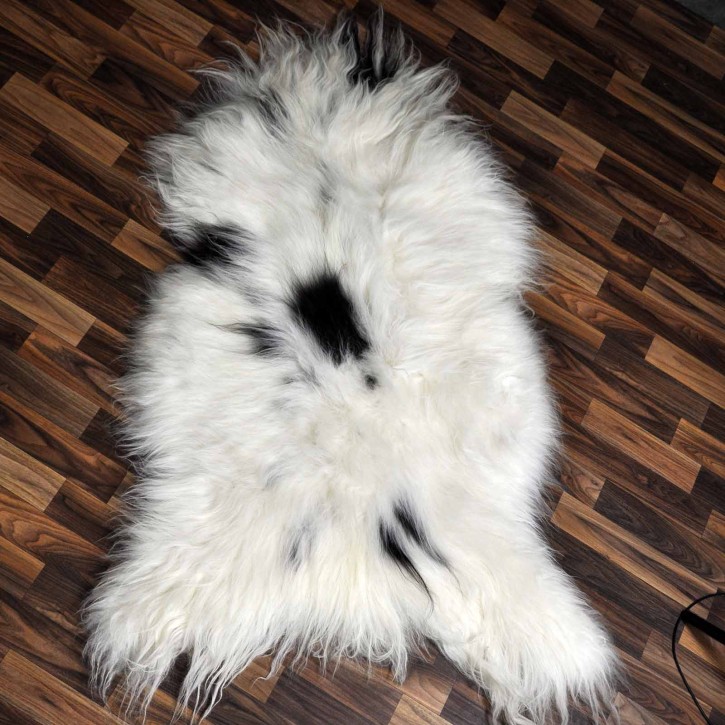 XXXL ÖKO Island Schaffell beige schwarzbraun 130x80 Fell #8531 XXXL ÖKO Island Schaffell beige schwarzbraun 130x80 Fell #8531