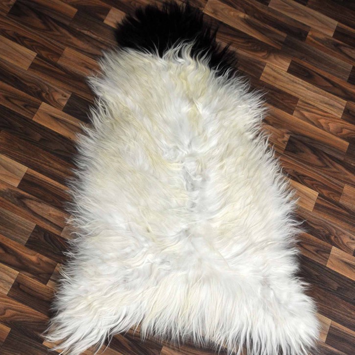 XL ÖKO Island Schaffell beige schwarzbraun 110x70 Perchten #8613 XL ÖKO Island Schaffell beige schwarzbraun 110x70 Perchten #8613