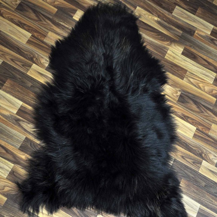 XL ÖKO Island Schaffell schwarzbraun 110x70 Geschenk #8685