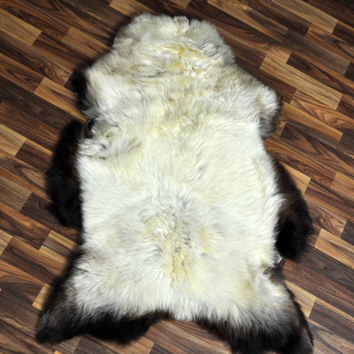 XL ÖKO Schaffell Lammfell beige braun 110x75 Kamin Fell #8702
