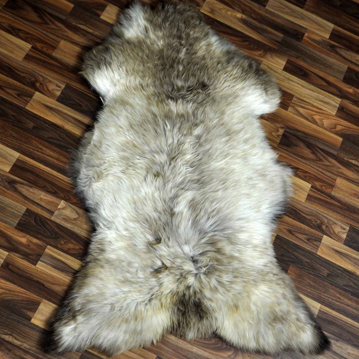 XL ÖKO Schaffell Lammfell beige braun 115x75 Kamin Fell #8705