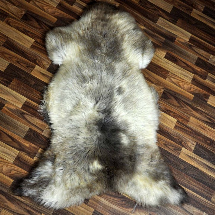 XXXL ÖKO Schaffell Lammfell beige braun 130x80 Kamin Fell #8709