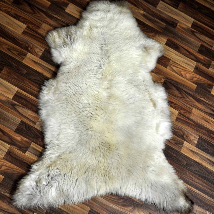 XXL ÖKO Schaffell Lammfell beige braun 120x80 Sheepskin #8711