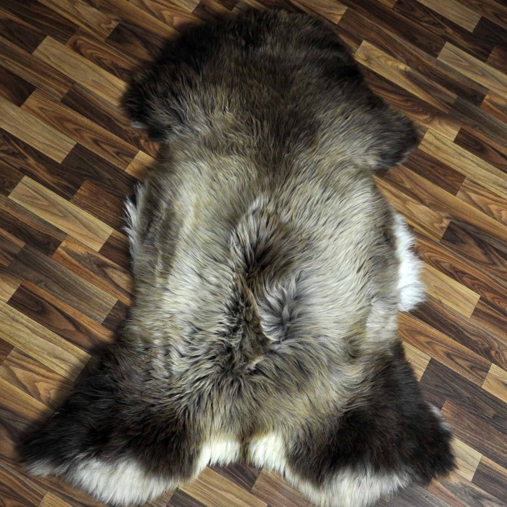 XXL ÖKO Schaffell Lammfell beige braun 125x80 Sheepskin #8722