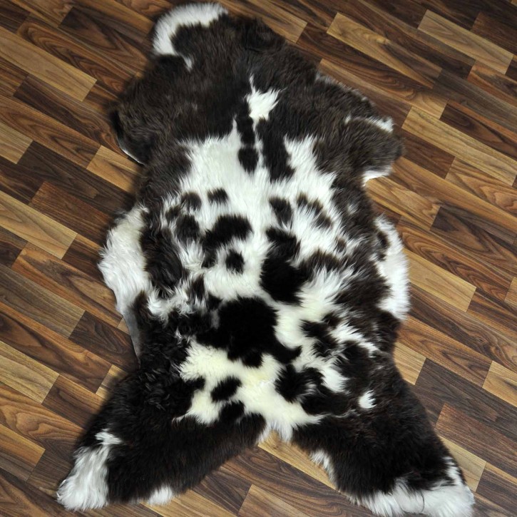 XL ÖKO Schaffell Lammfell beige braun 115x75 Kamin Fell #8726