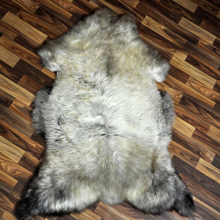 XXL ÖKO Schaffell Lammfell beige braun 120x80 Kamin Fell #8728