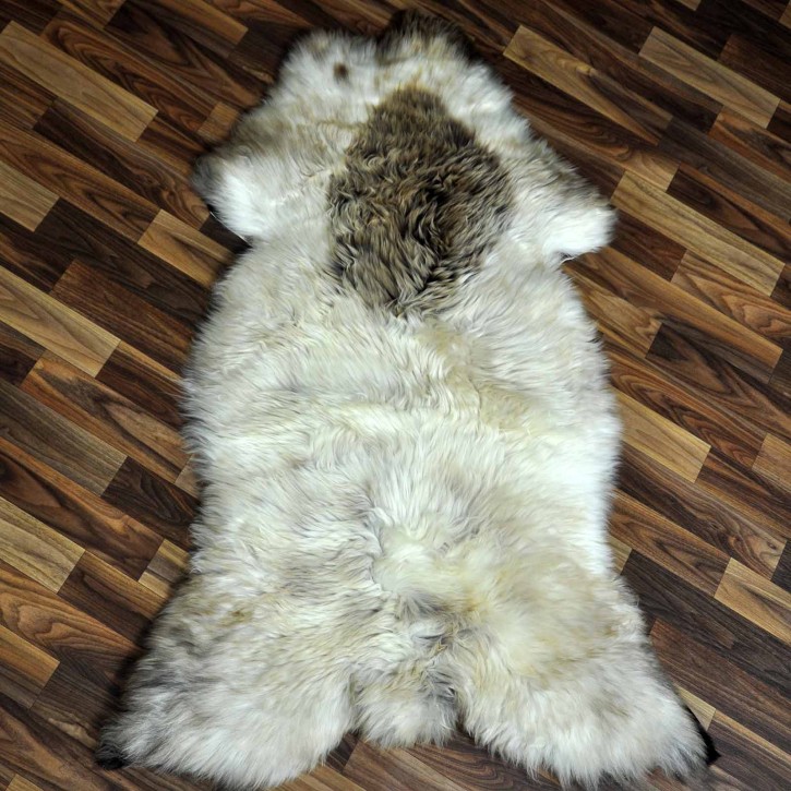 XXL ÖKO Schaffell Lammfell beige braun 120x70 Kamin Fell #8730