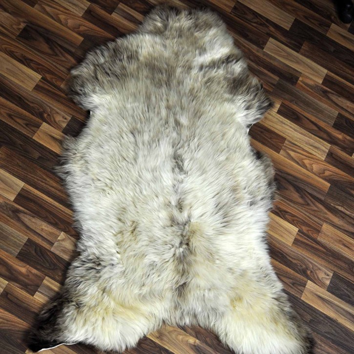 XXL ÖKO Schaffell Lammfell beige braun 125x80 Sheepskin #8803