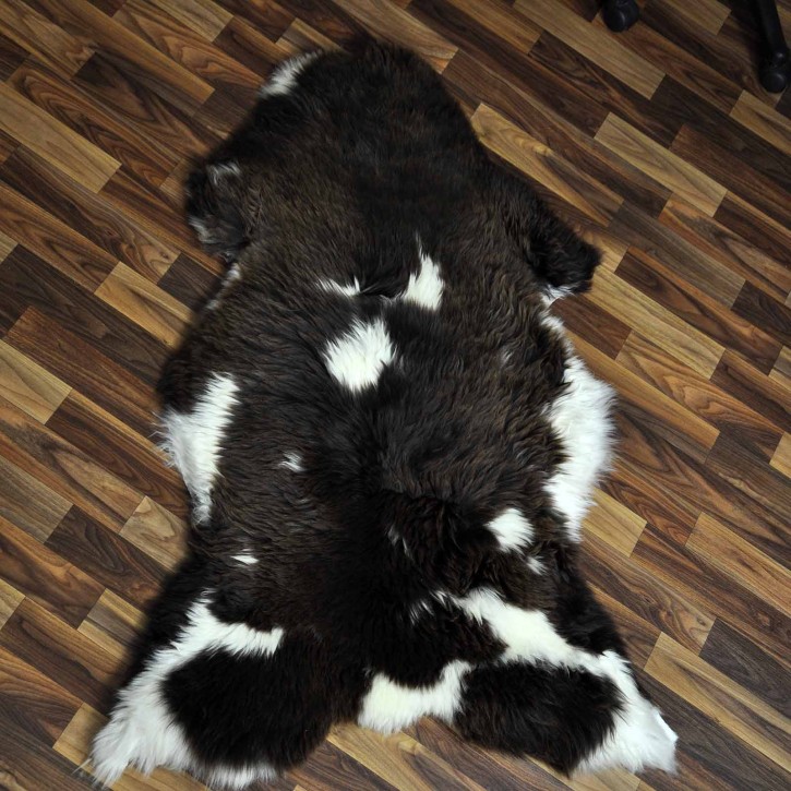 XXL ÖKO Schaffell Lammfell beige braun 120x75 Sheepskin #8814