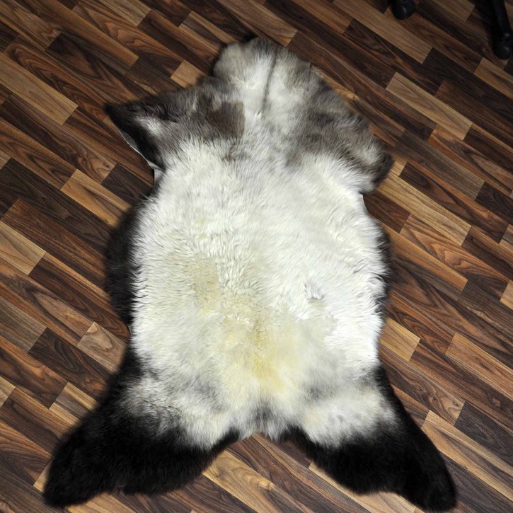 XL ÖKO Schaffell Lammfell beige braun 115x80 Hundebett #8818