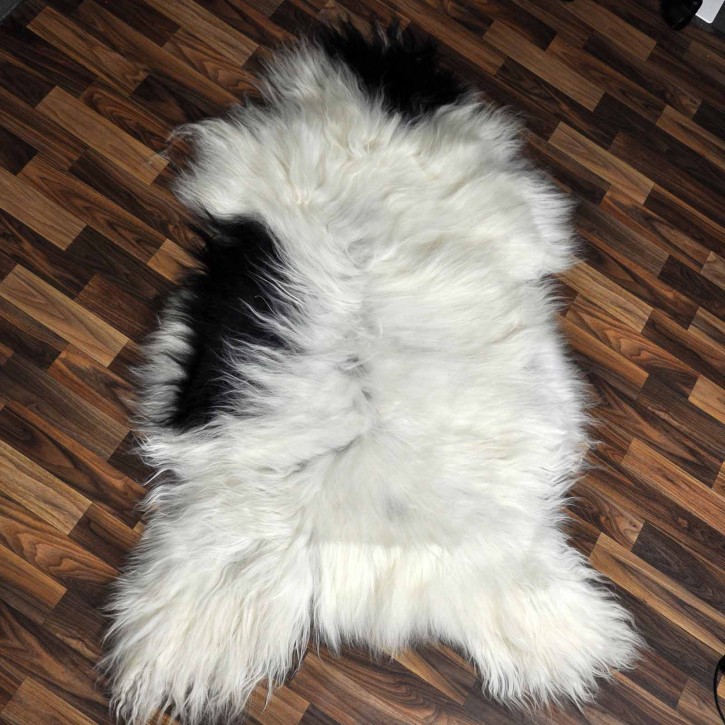 XXXL ÖKO Island Schaffell beige schwarzbraun 130x80 #8861 XXXL ÖKO Island Schaffell beige schwarzbraun 130x80 #8861