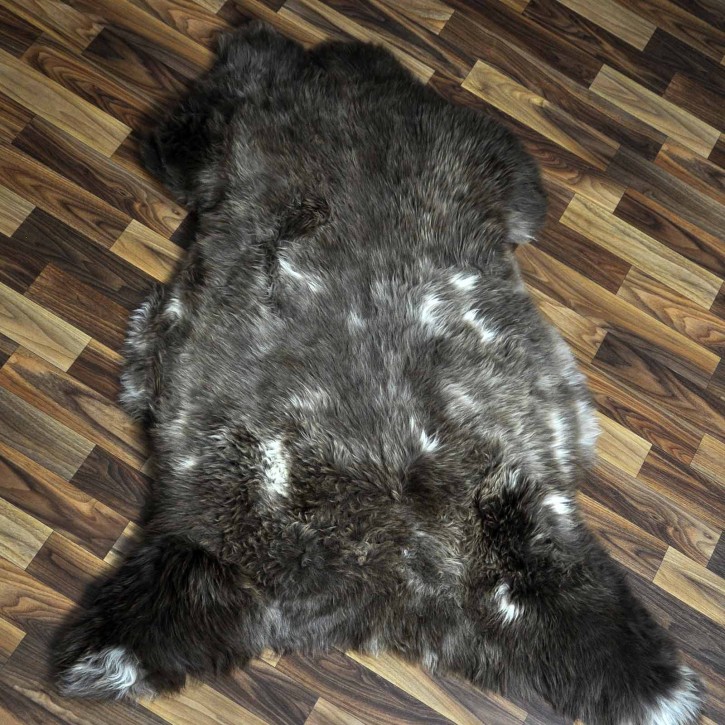 XL ÖKO Schaffell Lammfell braun beige 115x80 Sheepskin #8871
