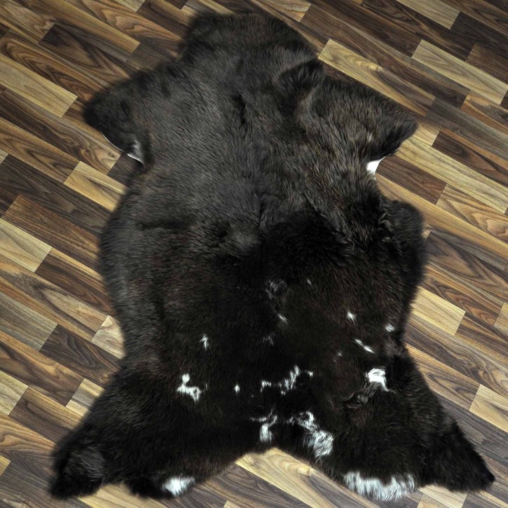 XL ÖKO Schaffell Lammfell braun beige 115x80 Sheepskin #8884