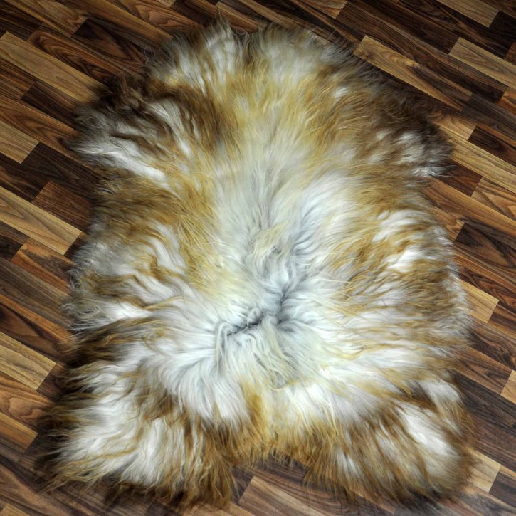 XL ÖKO Island Schaffell grau beige braun 115x75 #8935