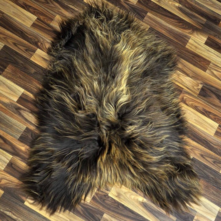 ÖKO Island Schaffell Lammfell rost braun 100x70 Krampus #8947