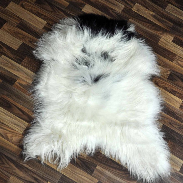 ÖKO Island Schaffell beige schwarzbraun 100x75 #8948