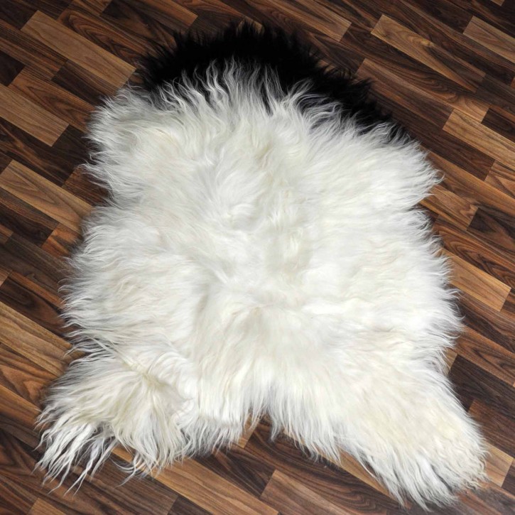 ÖKO Island Schaffell beige schwarzbraun 105x75 #8952