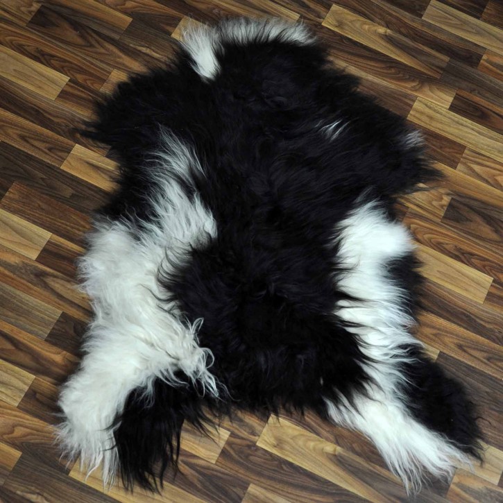ÖKO Island Schaffell beige schwarzbraun 100x70 #8957