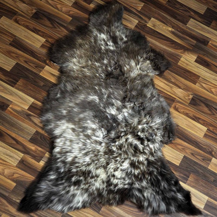 XXL ÖKO Schaffell Lammfell beige braun 125x75 Sheepskin #8975