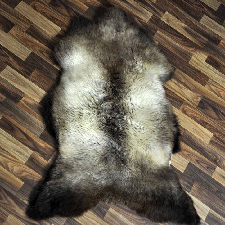 XL ÖKO Schaffell Lammfell beige braun 115x75 Sheepskin #8980