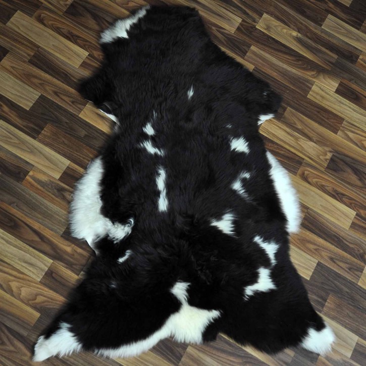 XL ÖKO Schaffell Lammfell braun beige 110x75 Sheepskin #8994