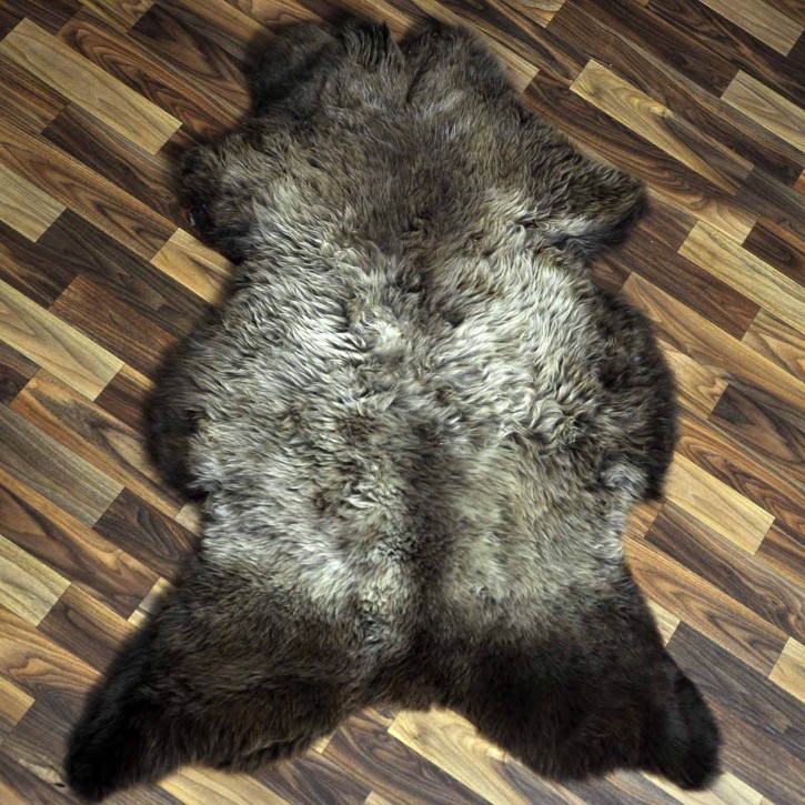XL ÖKO Schaffell Lammfell braun 110x75 Stuhl Auflage #8995