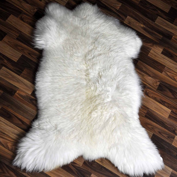 XXL ÖKO Schaffell Lammfell weiß 120x80 Sheepskin #9018