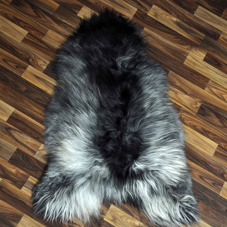 ÖKO Island Schaffell schwarzbraun beige 95x65 #9037